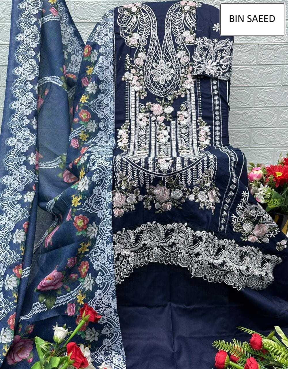 YNF Wholesale Cotton Ladies Suits KESH677 BIN SAEED 15068 | Surat Manufacturer