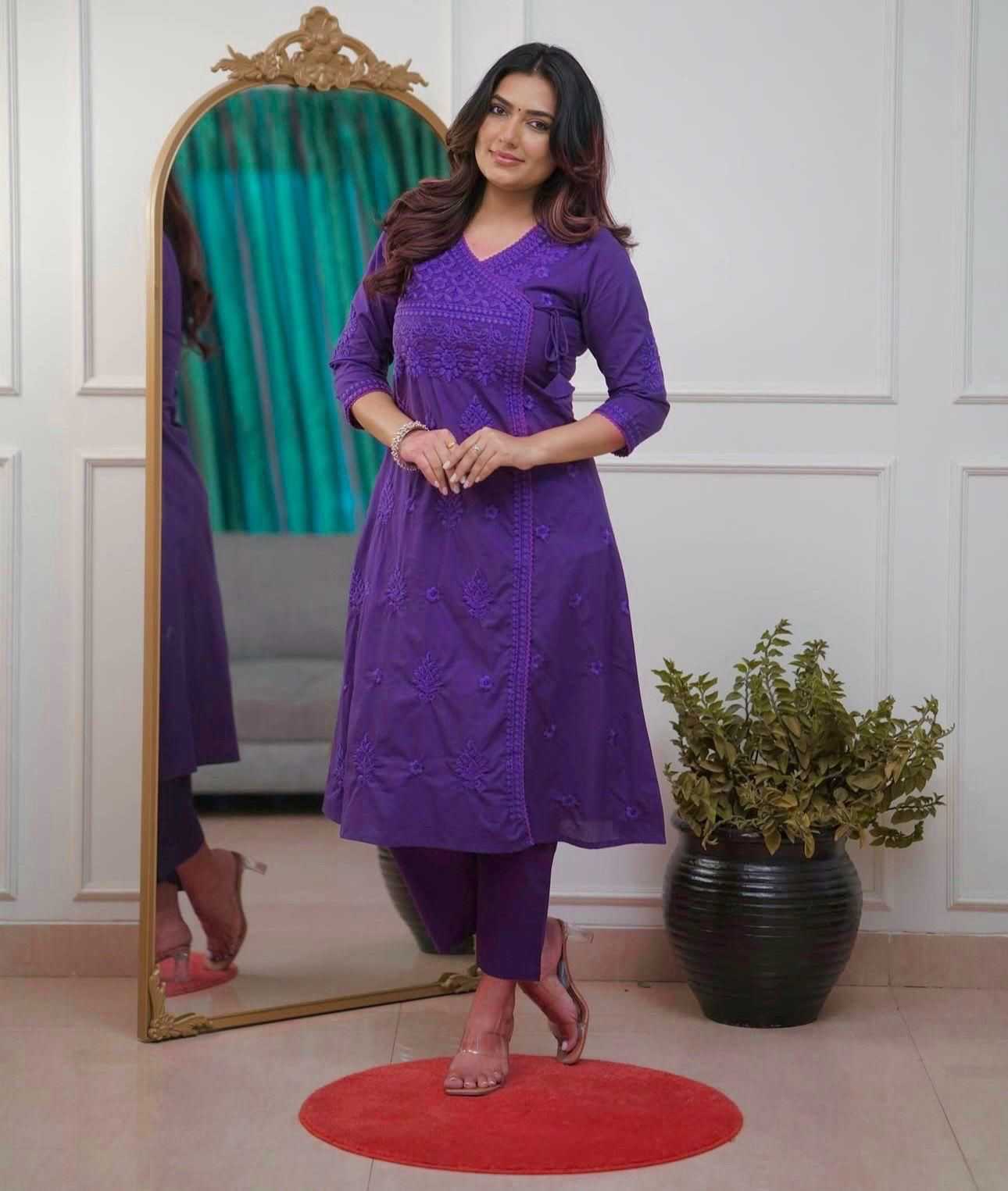 YNF Wholesale Cotton Casual Kurtis KESH684 chikankari | Surat Manufacturer