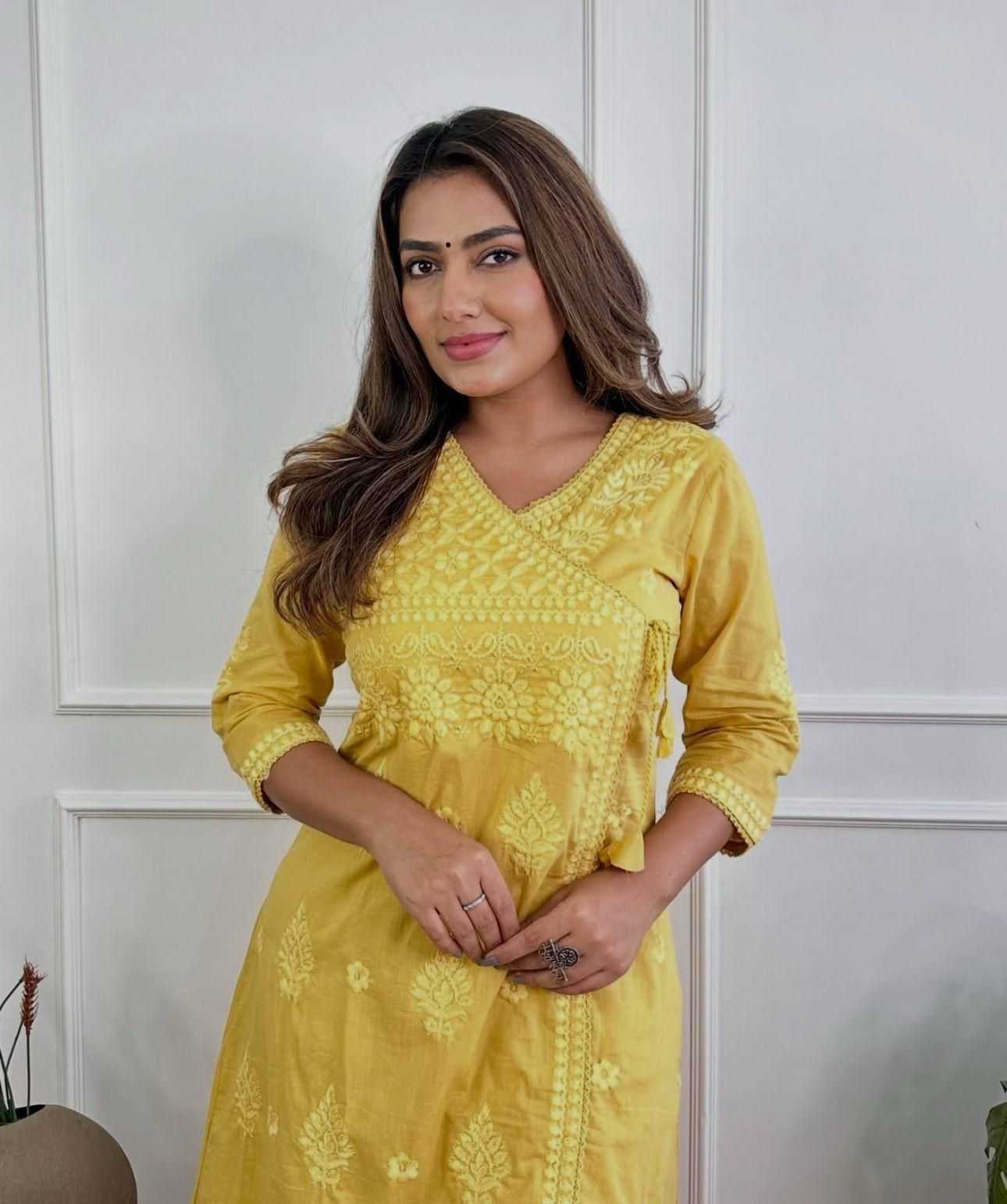 YNF Wholesale Cotton Casual Kurtis KESH684 chikankari | Surat Manufacturer