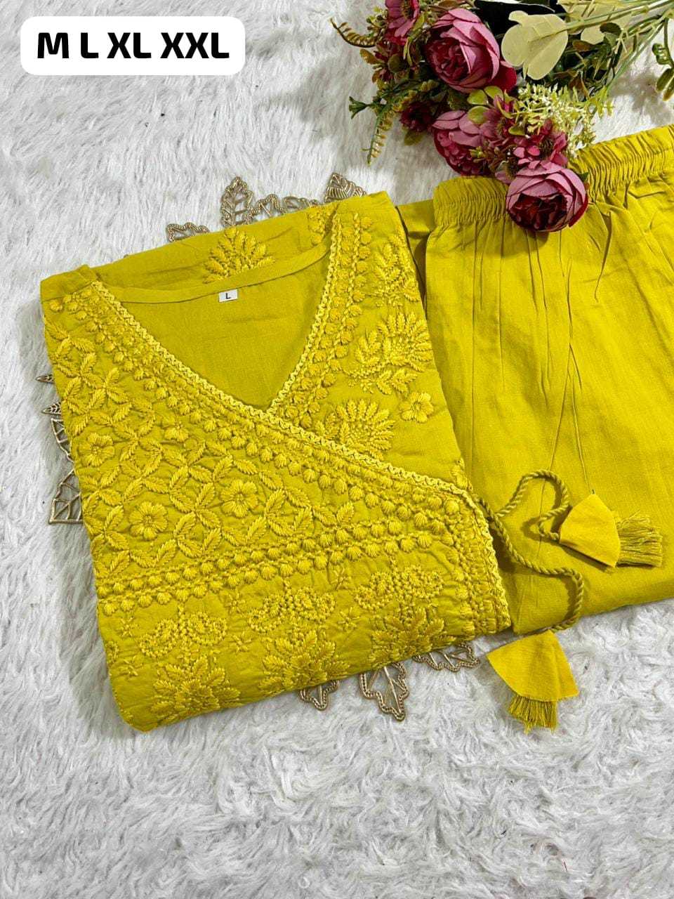 YNF Wholesale Cotton Casual Kurtis KESH684 chikankari | Surat Manufacturer