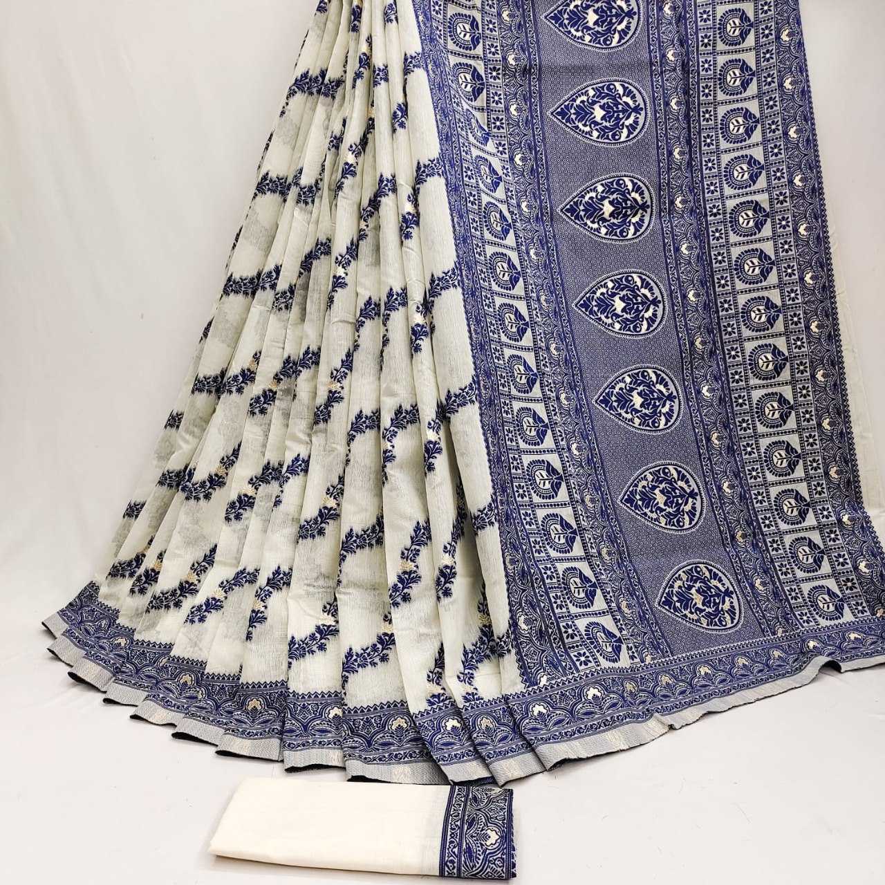 YNF Wholesale Cotton Jamdani Sarees KESH705 NARI | Surat Manufacturer