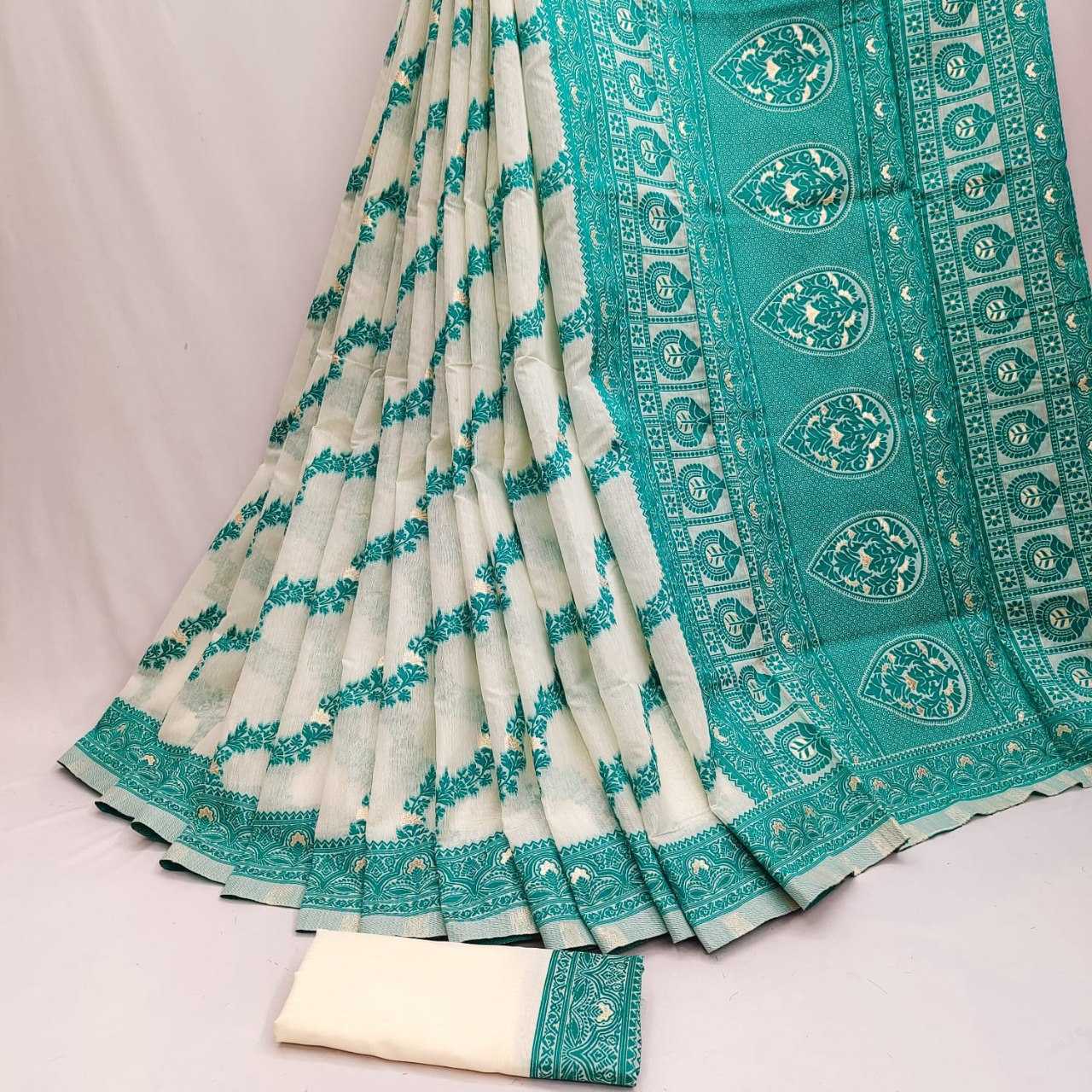 YNF Wholesale Cotton Jamdani Sarees KESH705 NARI | Surat Manufacturer