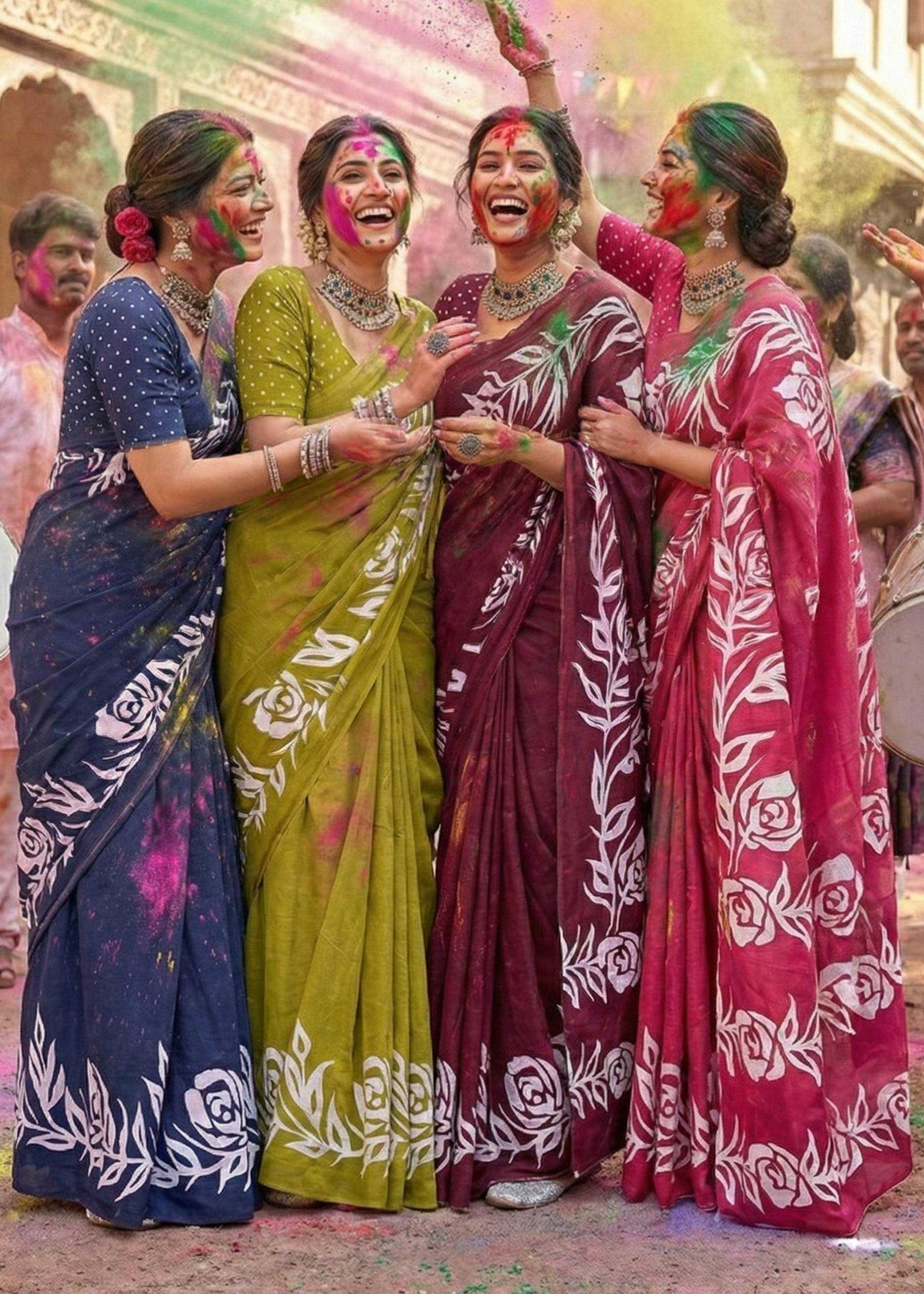 YNF Wholesale Cotton Printed Sarees RIN229 Bloc | Surat Manufacturer