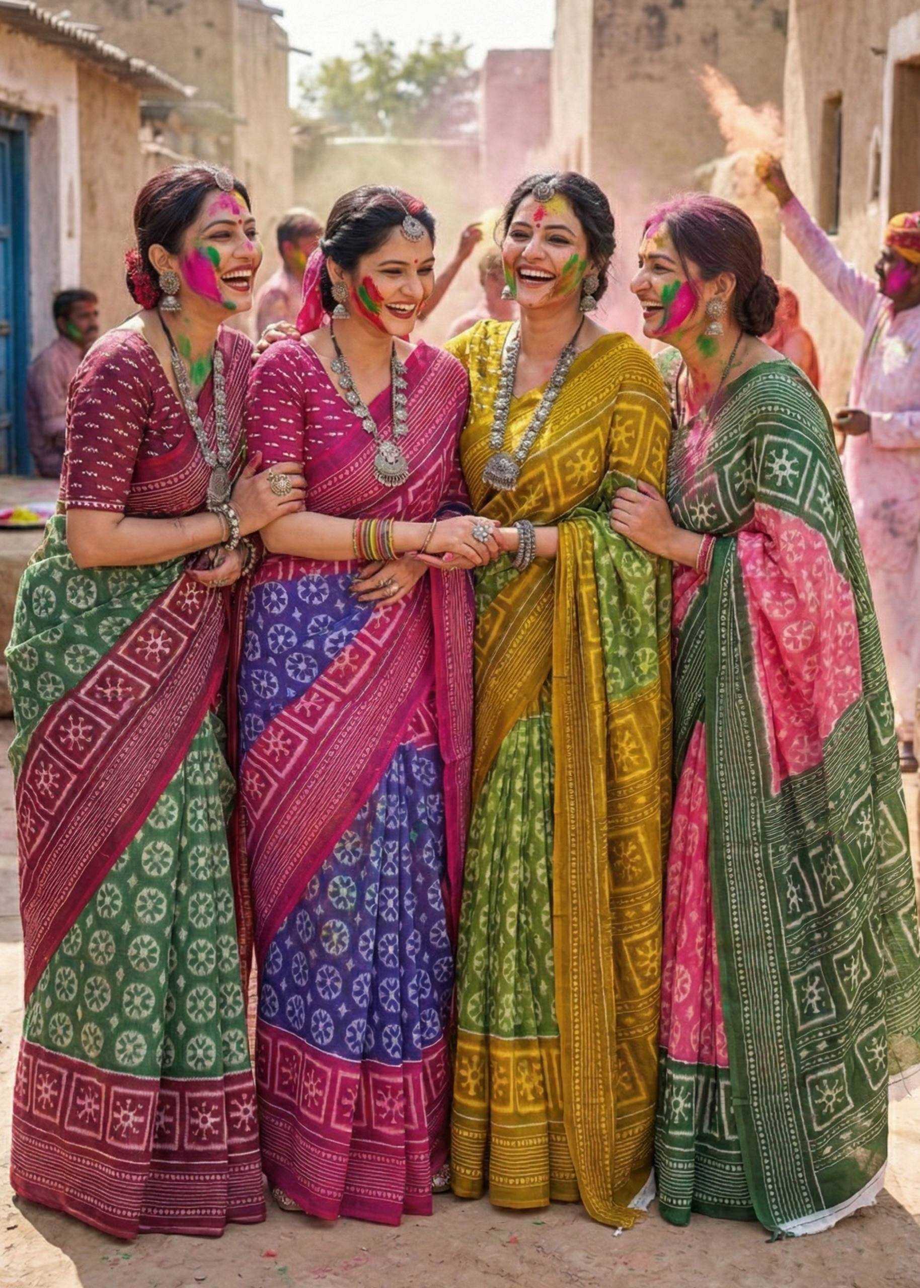 YNF Wholesale Cotton Printed Sarees RIN229 Colour | Surat Manufacturer