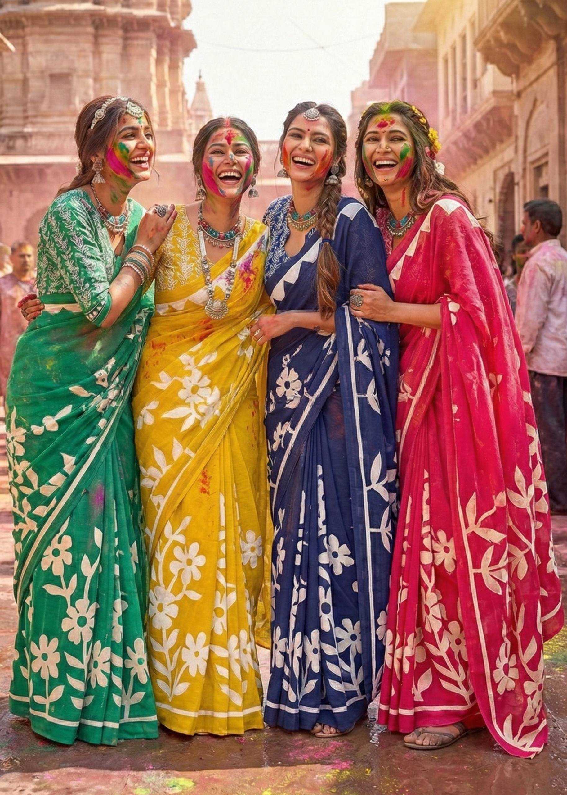 YNF Wholesale Cotton Printed Sarees RIN229 Lunching | Surat Manufacturer
