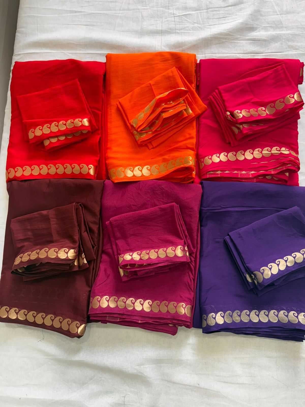 YNF Wholesale Crepe Georgette Sarees KESH547 Chit | Surat Manufacturer