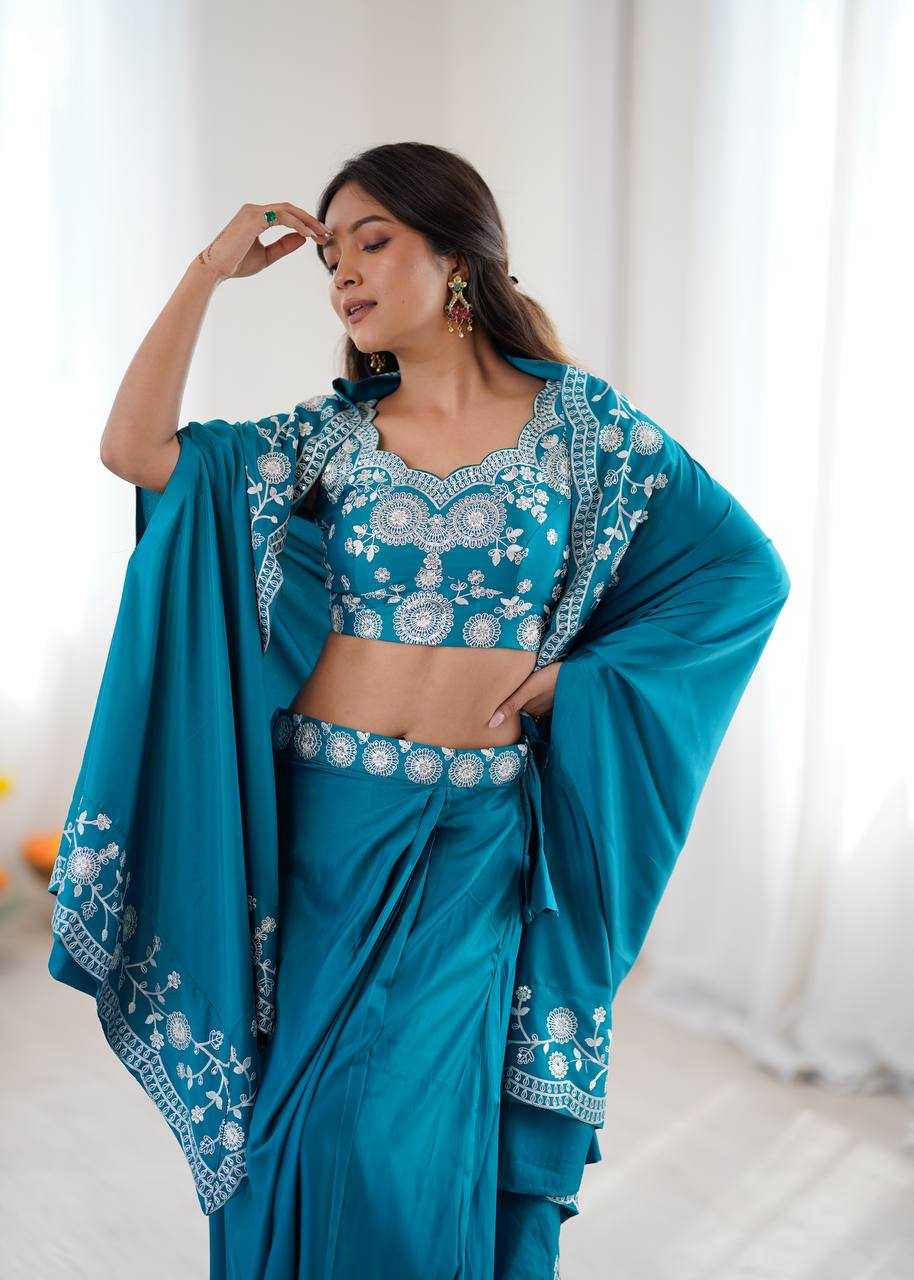 YNF Wholesale Crepe Silk Indo Western Dresses RIN133 73 | Surat Manufacturer