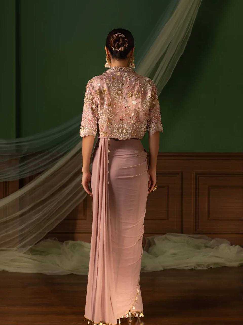 YNF Wholesale Crepe Silk Ready To Wear Sarees KESH516 | Surat Manufacturer