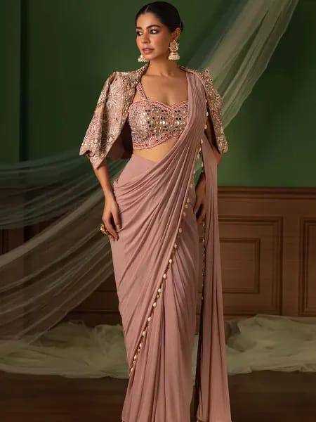 YNF Wholesale Crepe Silk Ready To Wear Sarees KESH516 | Surat Manufacturer