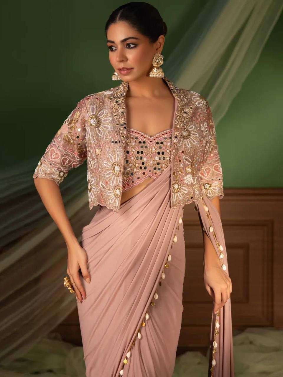 YNF Wholesale Crepe Silk Ready To Wear Sarees KESH516 | Surat Manufacturer