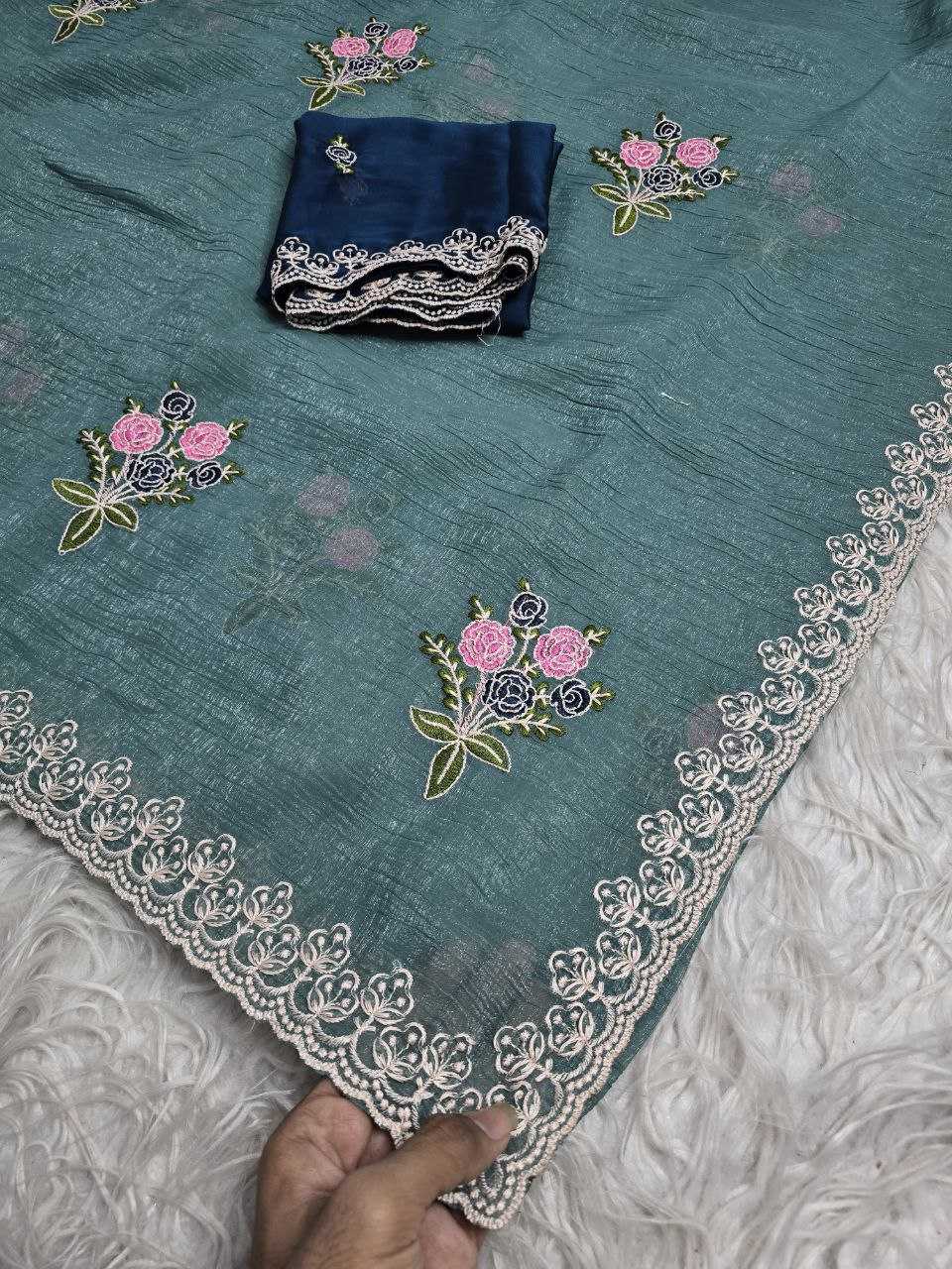 YNF Wholesale Crunchi Designer Sarees RIN216 prital | Surat Manufacturer