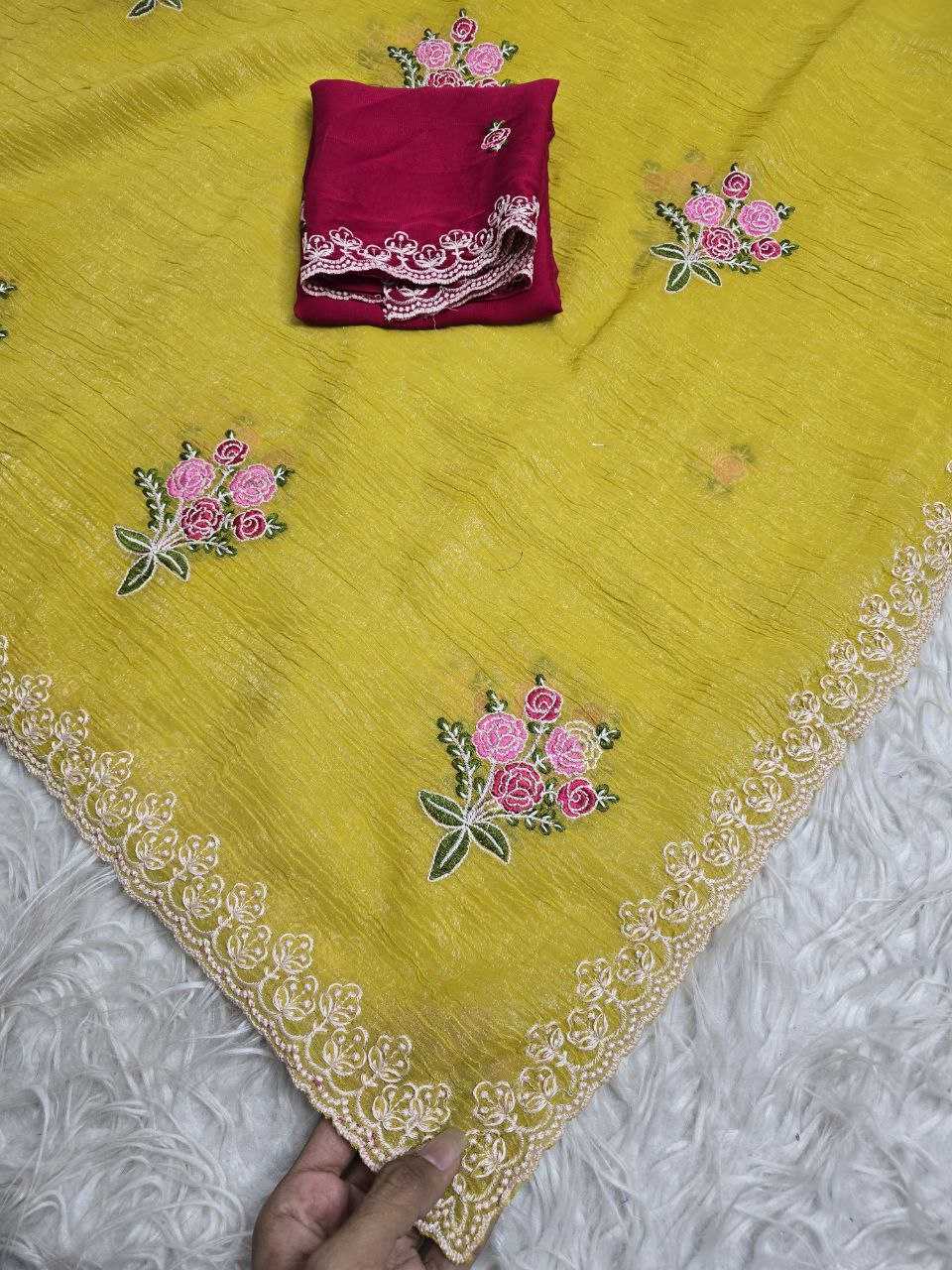 YNF Wholesale Crunchi Designer Sarees RIN216 prital | Surat Manufacturer