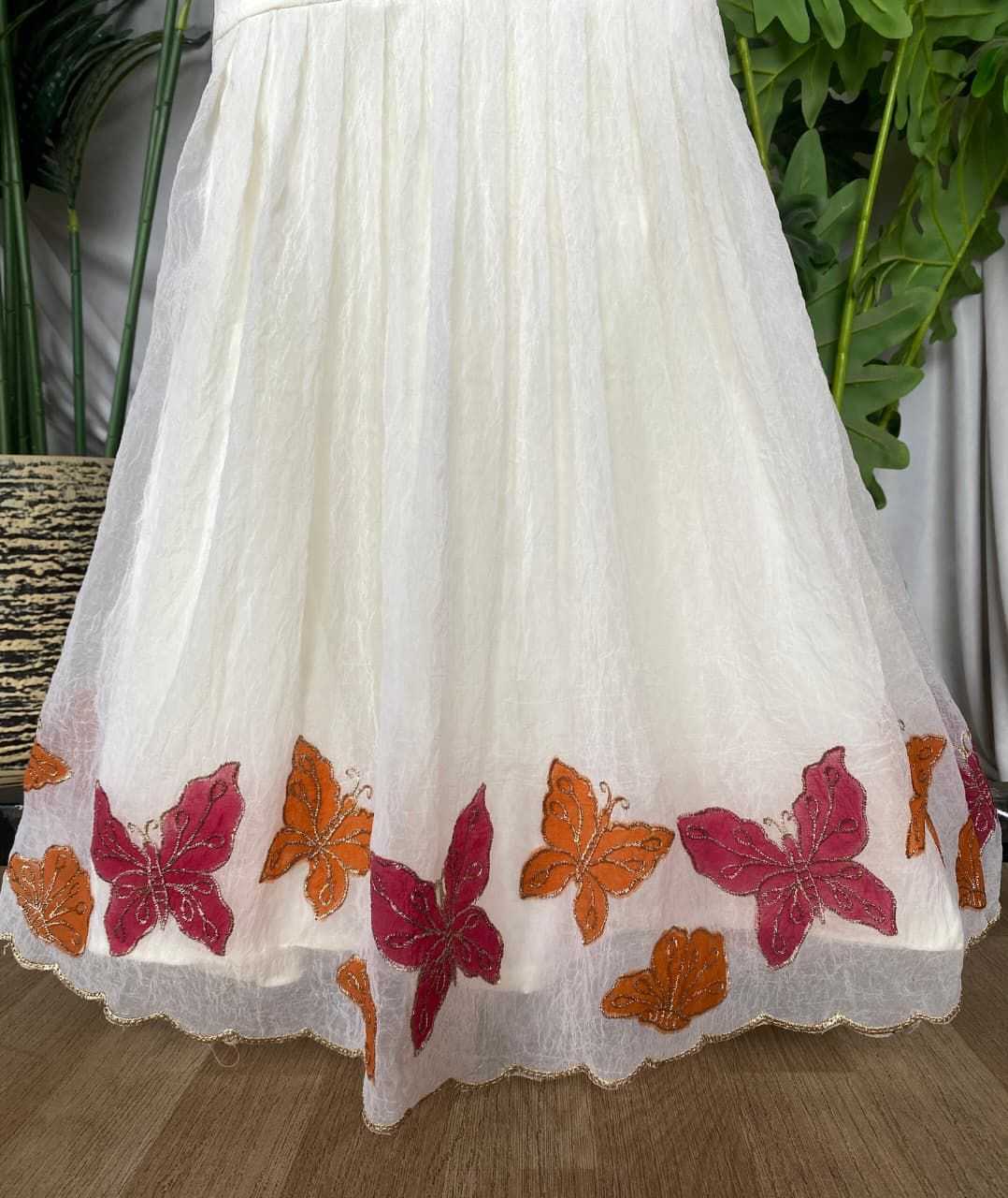 YNF Wholesale Crush Silk Kids Gown RIN235 Titli | Surat Manufacturer