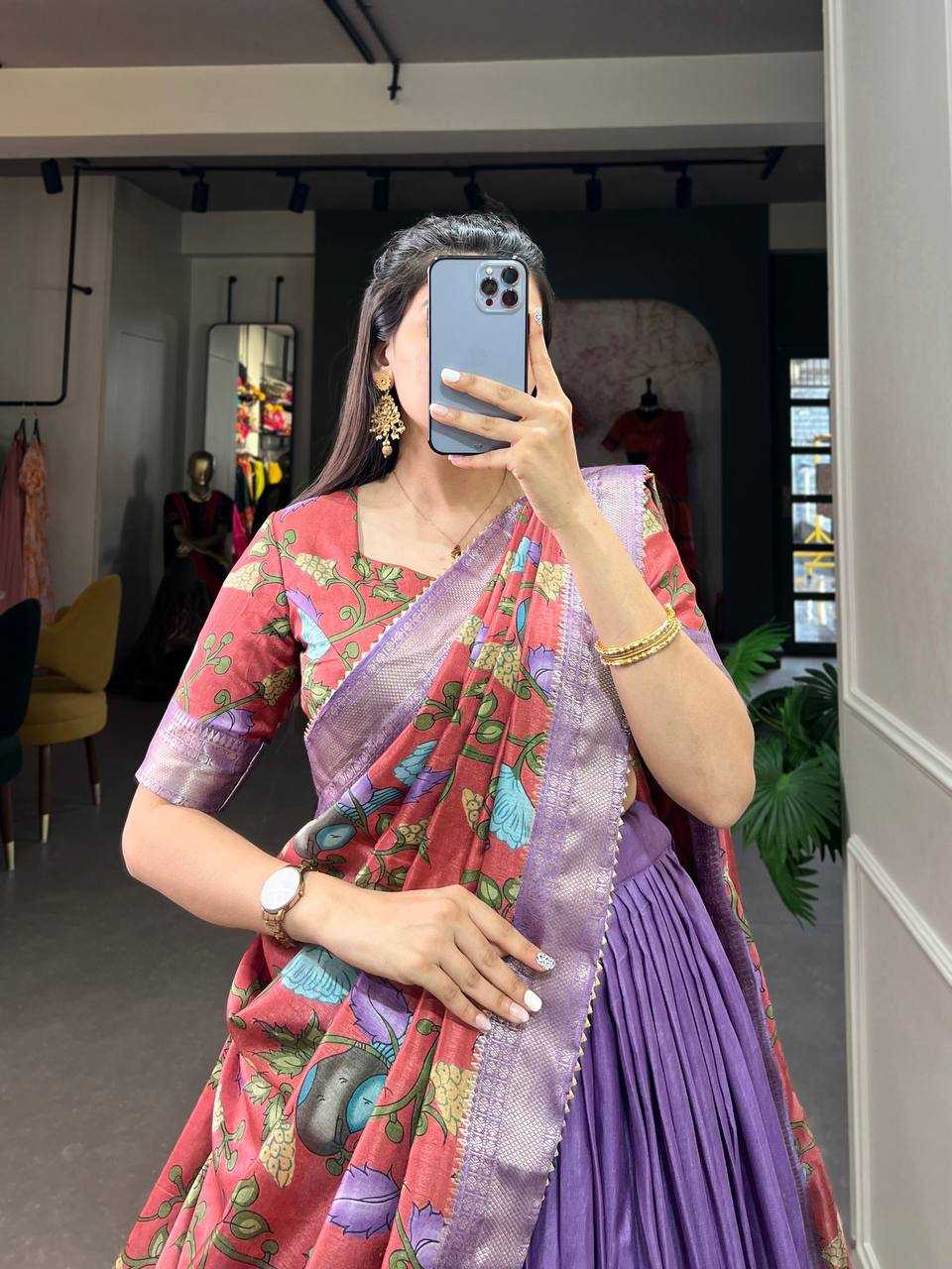YNF Wholesale Dola Silk Kalamkari Lehenga KESH668 110 | Surat Manufacturer