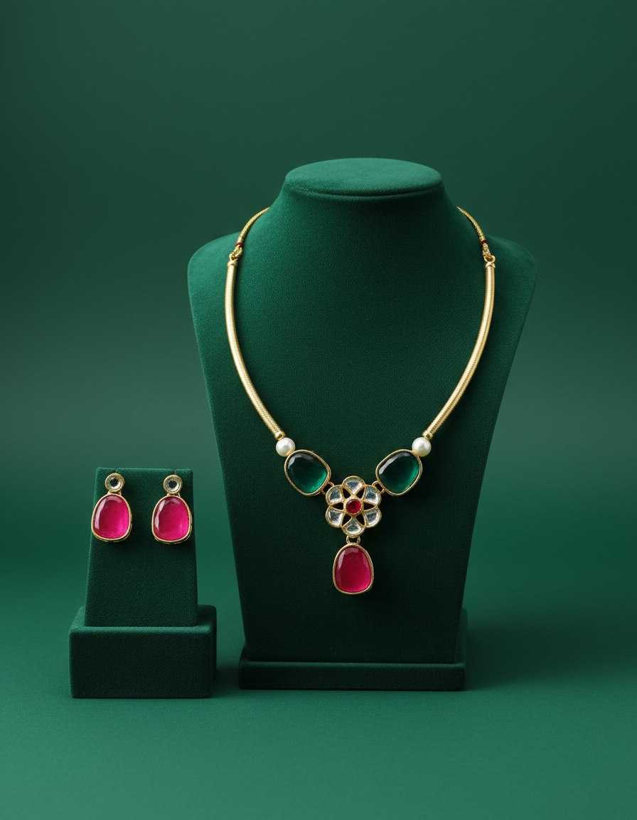 YNF Wholesale Fancy Pearl Necklace Set KESH191 NECKLACE | Surat Manufacturer