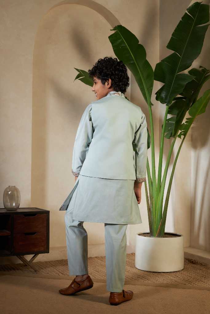 YNF Wholesale Fancy Kids Kurta Pajama KESH481 CLLEORA Viraasat 91051 | Surat Manufacturer