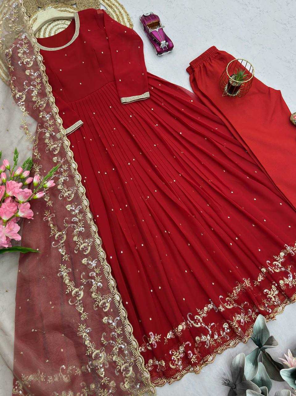 YNF Wholesale Faux Georgette Evening Gowns KESH490 705 | Surat Manufacturer