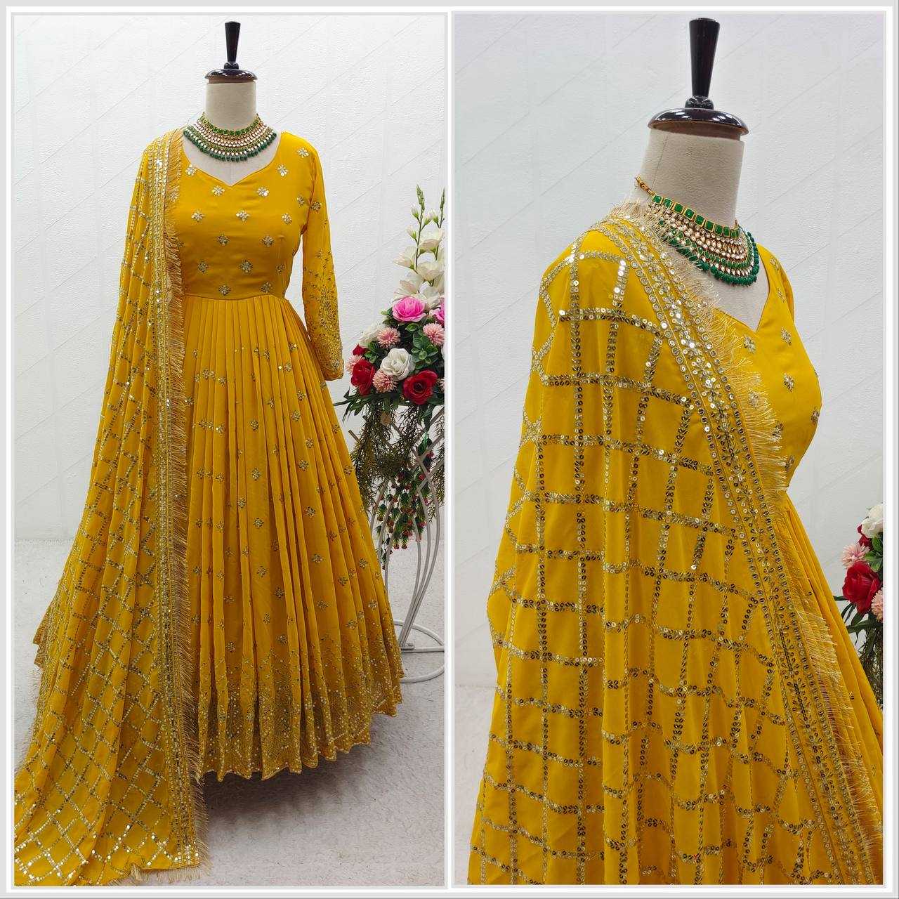 YNF Wholesale Faux Georgette Evening Gowns KESH506 8030 | Surat Manufacturer