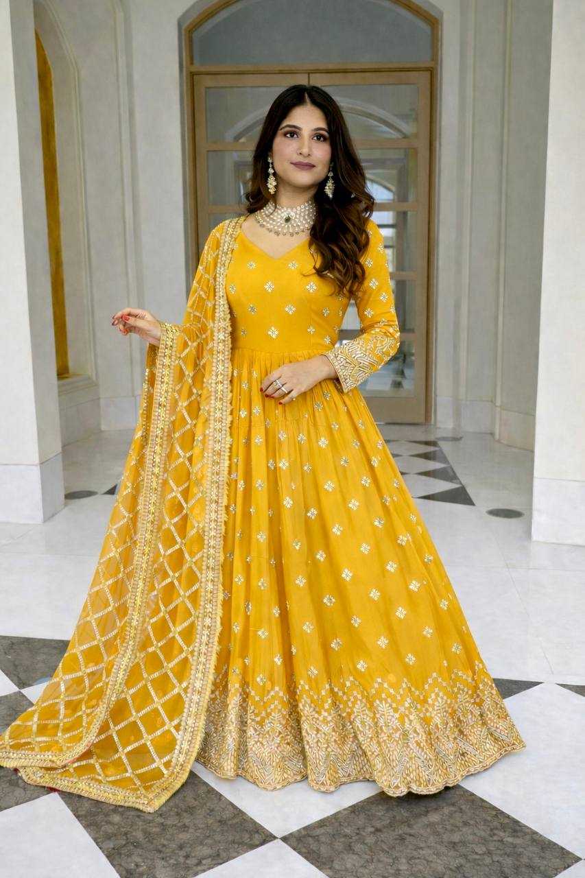 YNF Wholesale Faux Georgette Evening Gowns KESH506 8030 | Surat Manufacturer