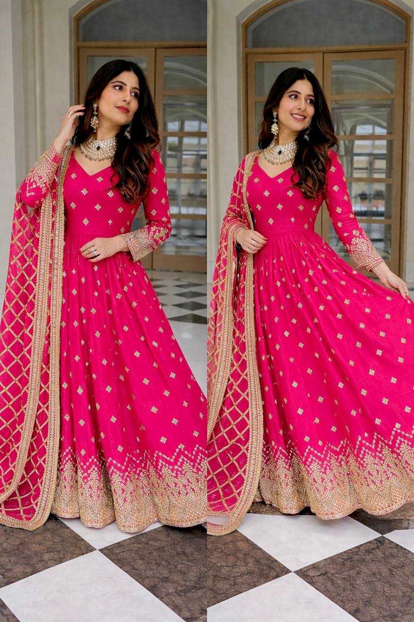 YNF Wholesale Faux Georgette Evening Gowns KESH506 8030 | Surat Manufacturer