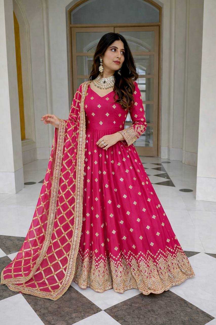 YNF Wholesale Faux Georgette Evening Gowns KESH506 8030 | Surat Manufacturer