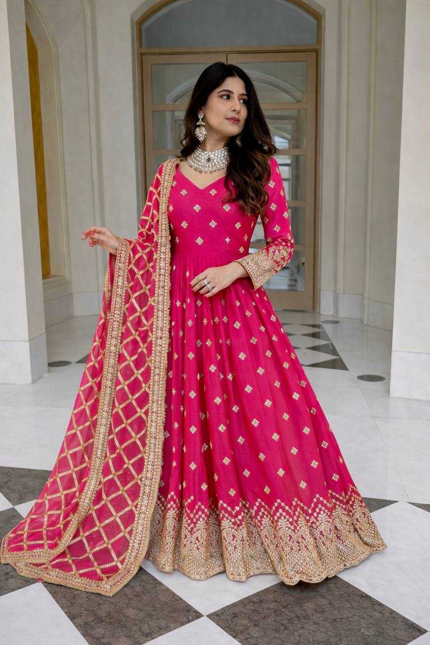 YNF Wholesale Faux Georgette Evening Gowns KESH506 8030 | Surat Manufacturer