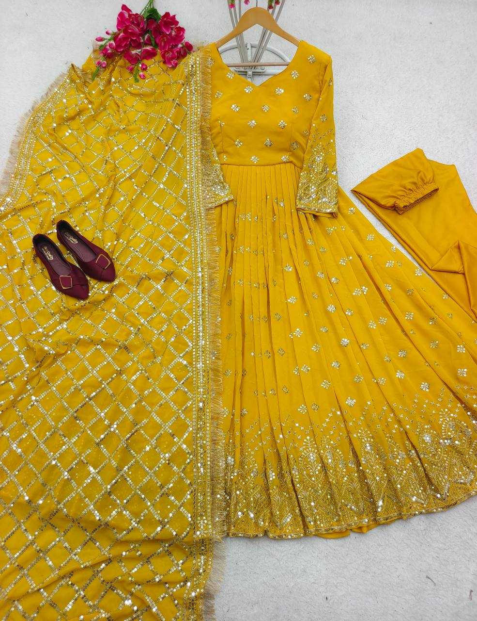 YNF Wholesale Faux Georgette Evening Gowns KESH506 8030 | Surat Manufacturer