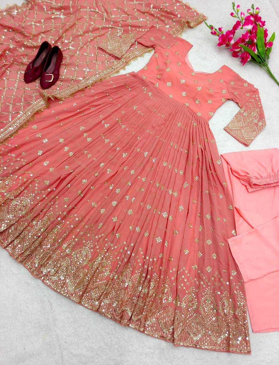 YNF Wholesale Faux Georgette Evening Gowns KESH506 8030 | Surat Manufacturer