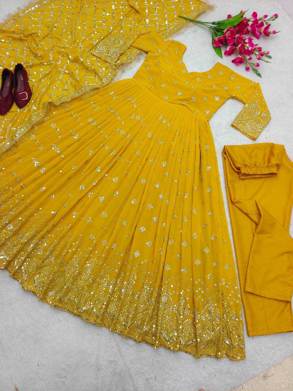 YNF Wholesale Faux Georgette Evening Gowns KESH506 8030 | Surat Manufacturer
