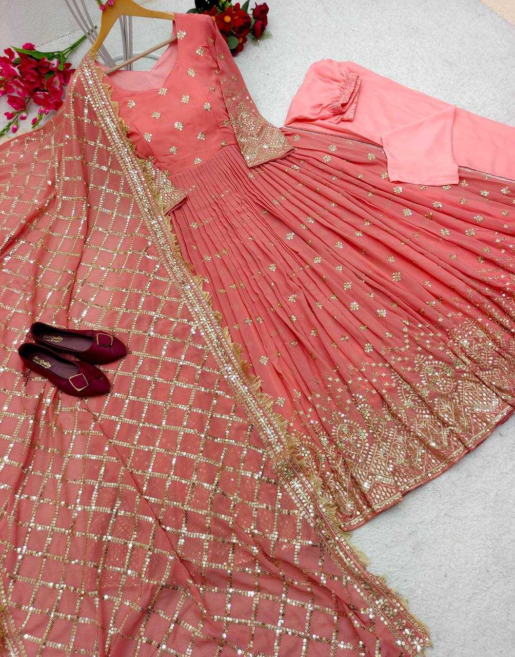 YNF Wholesale Faux Georgette Evening Gowns KESH506 8030 | Surat Manufacturer