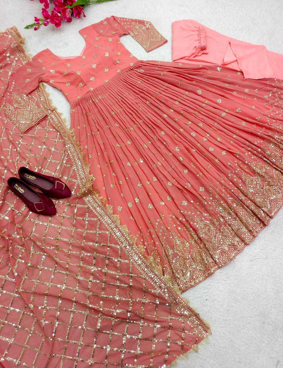 YNF Wholesale Faux Georgette Evening Gowns KESH506 8030 | Surat Manufacturer