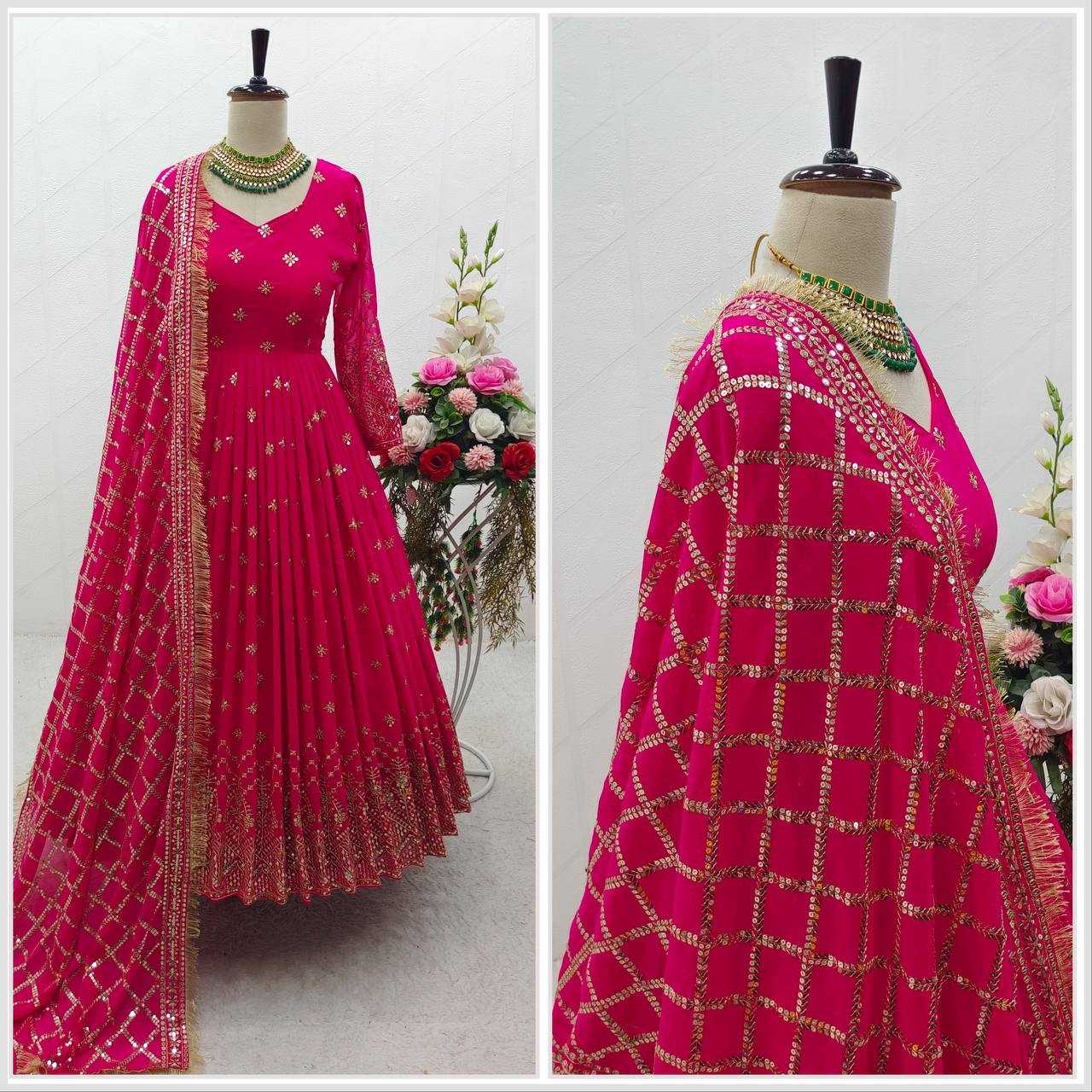 YNF Wholesale Faux Georgette Evening Gowns KESH506 8030 | Surat Manufacturer