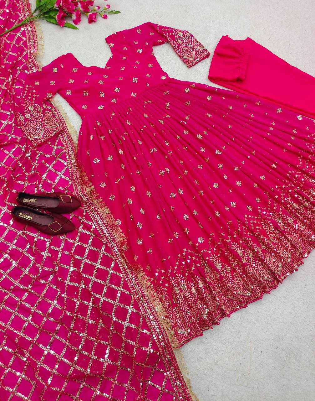 YNF Wholesale Faux Georgette Evening Gowns KESH506 8030 | Surat Manufacturer