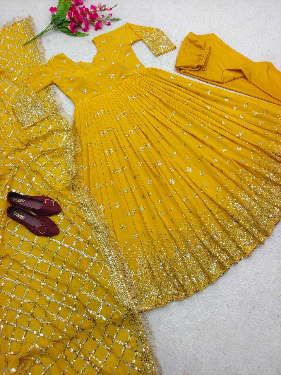 YNF Wholesale Faux Georgette Evening Gowns KESH506 8030 | Surat Manufacturer