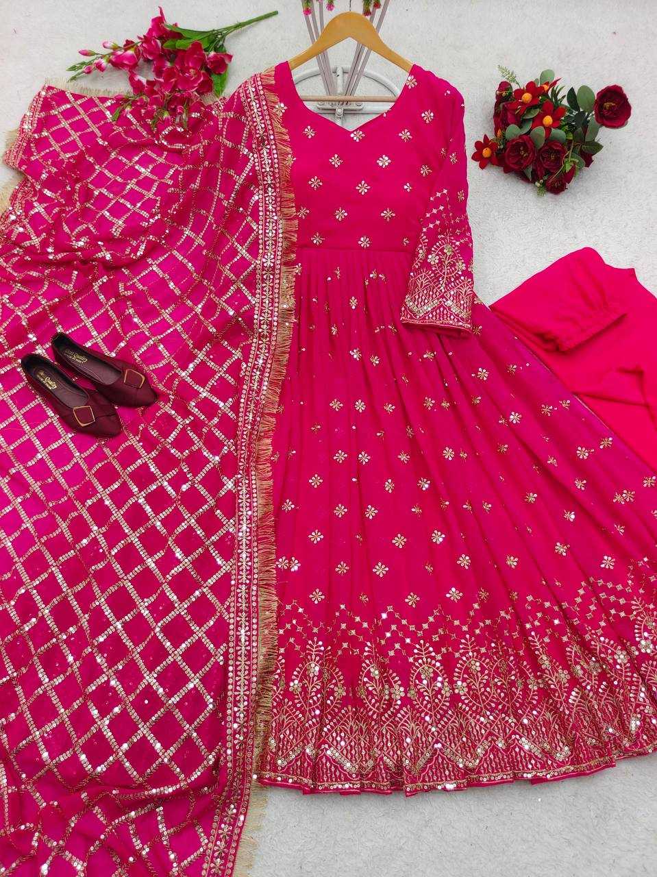 YNF Wholesale Faux Georgette Evening Gowns KESH506 8030 | Surat Manufacturer