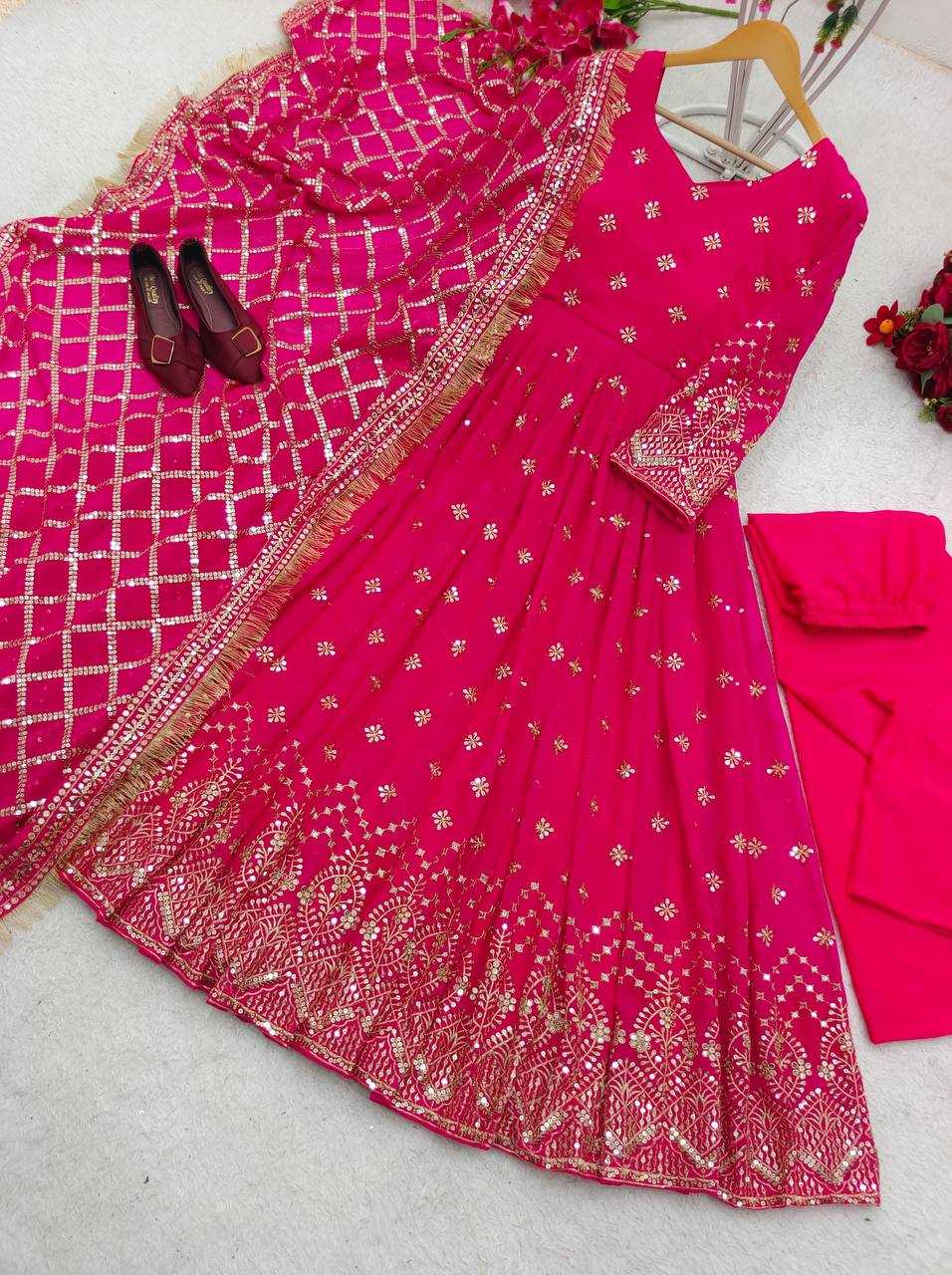 YNF Wholesale Faux Georgette Evening Gowns KESH506 8030 | Surat Manufacturer