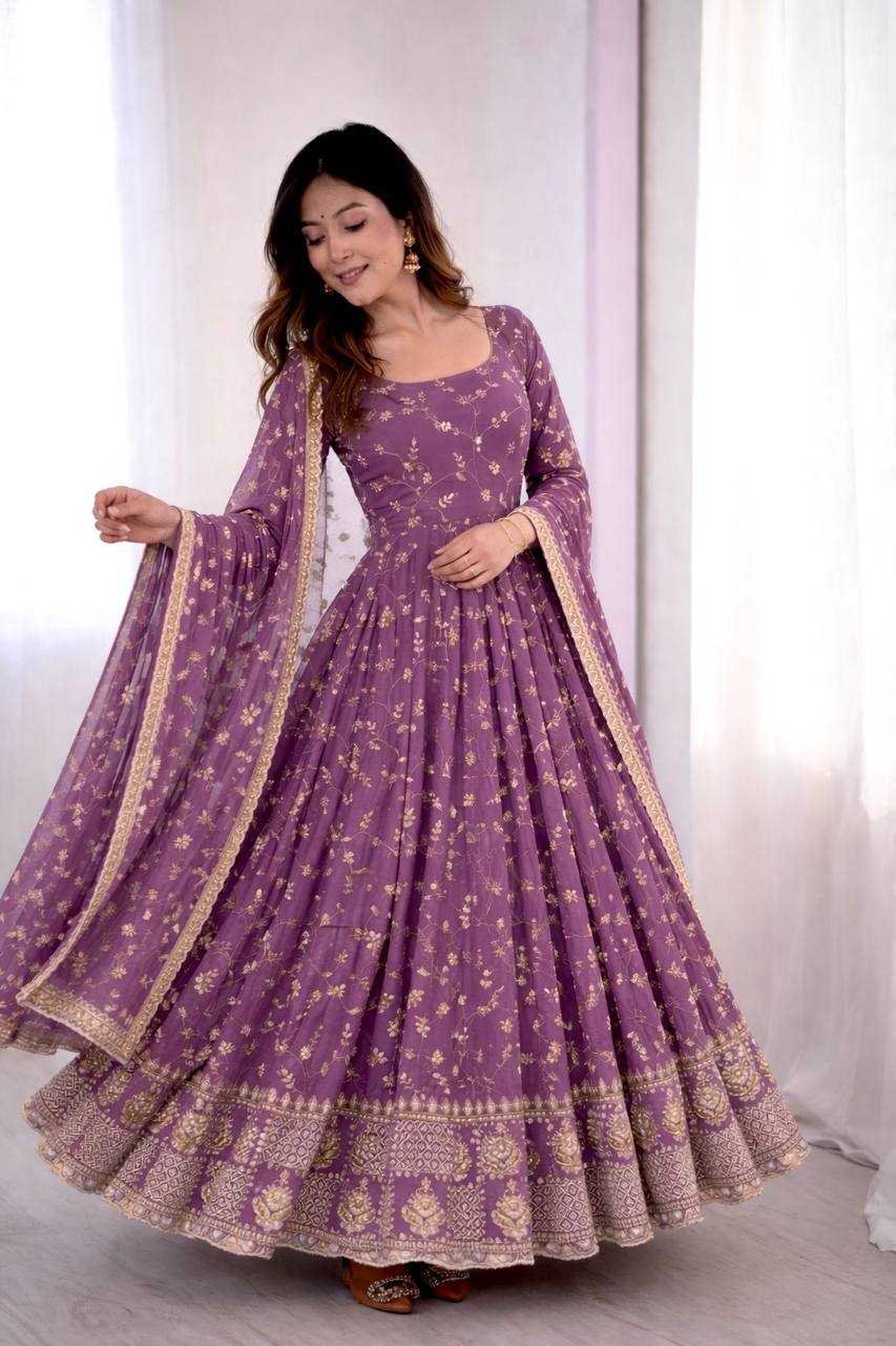 YNF Wholesale Faux Georgette Georgette Gown KESH506 8051 | Surat Manufacturer