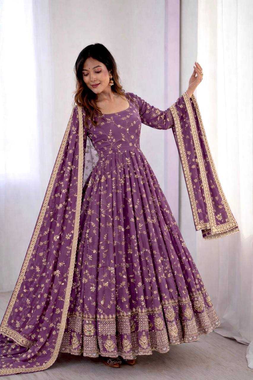 YNF Wholesale Faux Georgette Georgette Gown KESH506 8051 | Surat Manufacturer