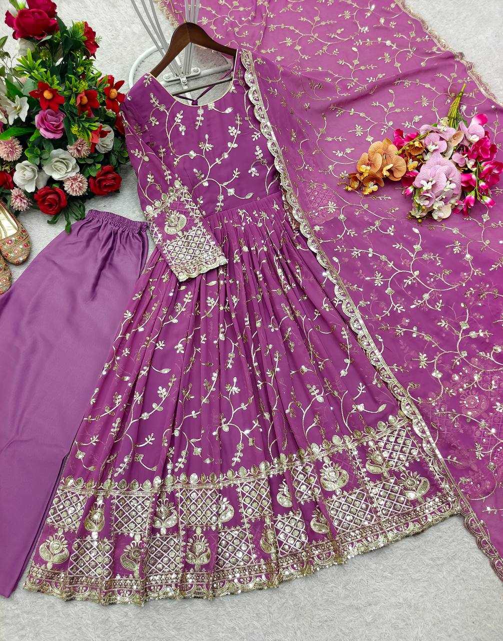 YNF Wholesale Faux Georgette Georgette Gown KESH506 8051 | Surat Manufacturer