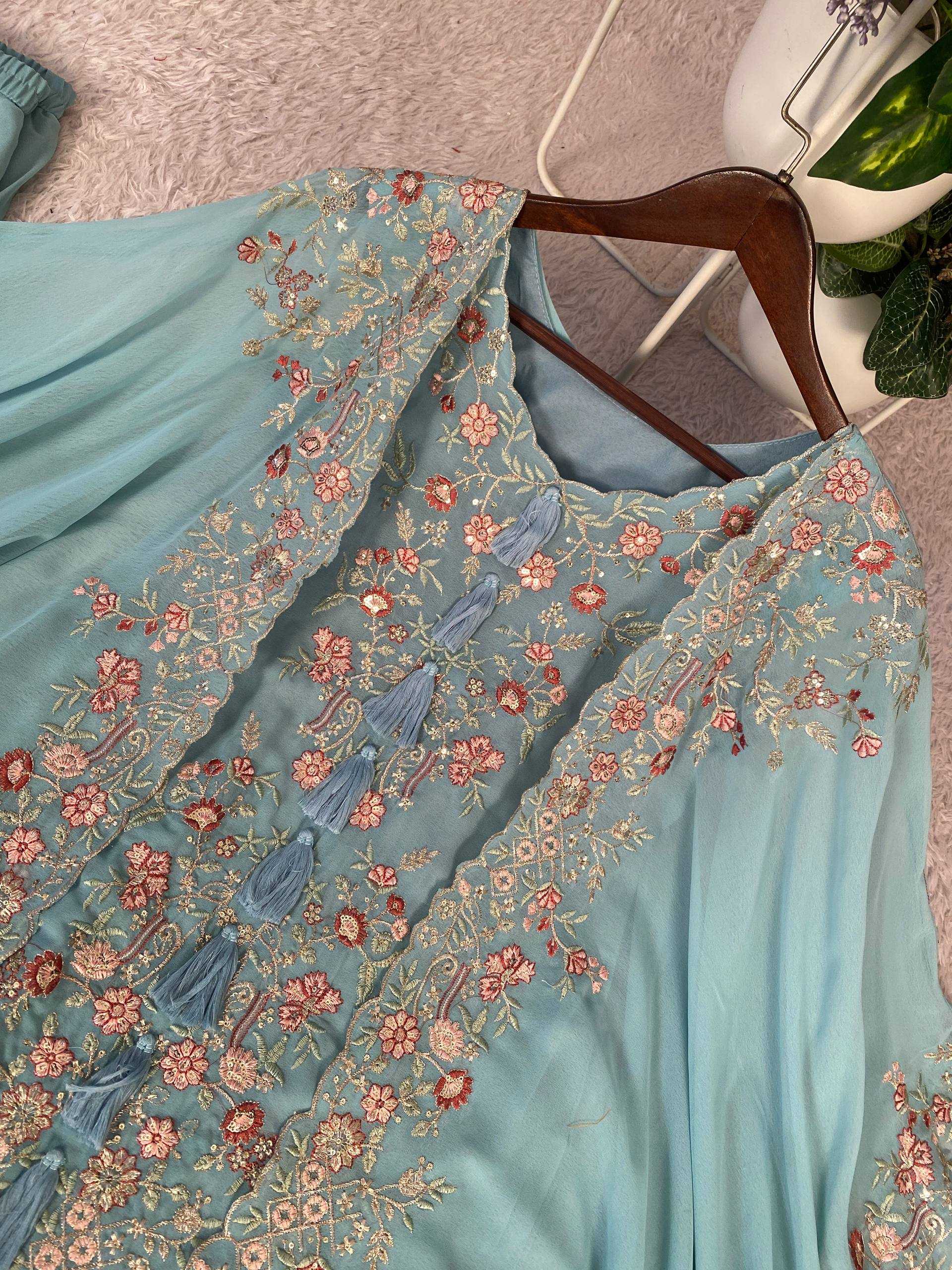 YNF Wholesale Faux Georgette Embroidery Suits KESH514 406 | Surat Manufacturer