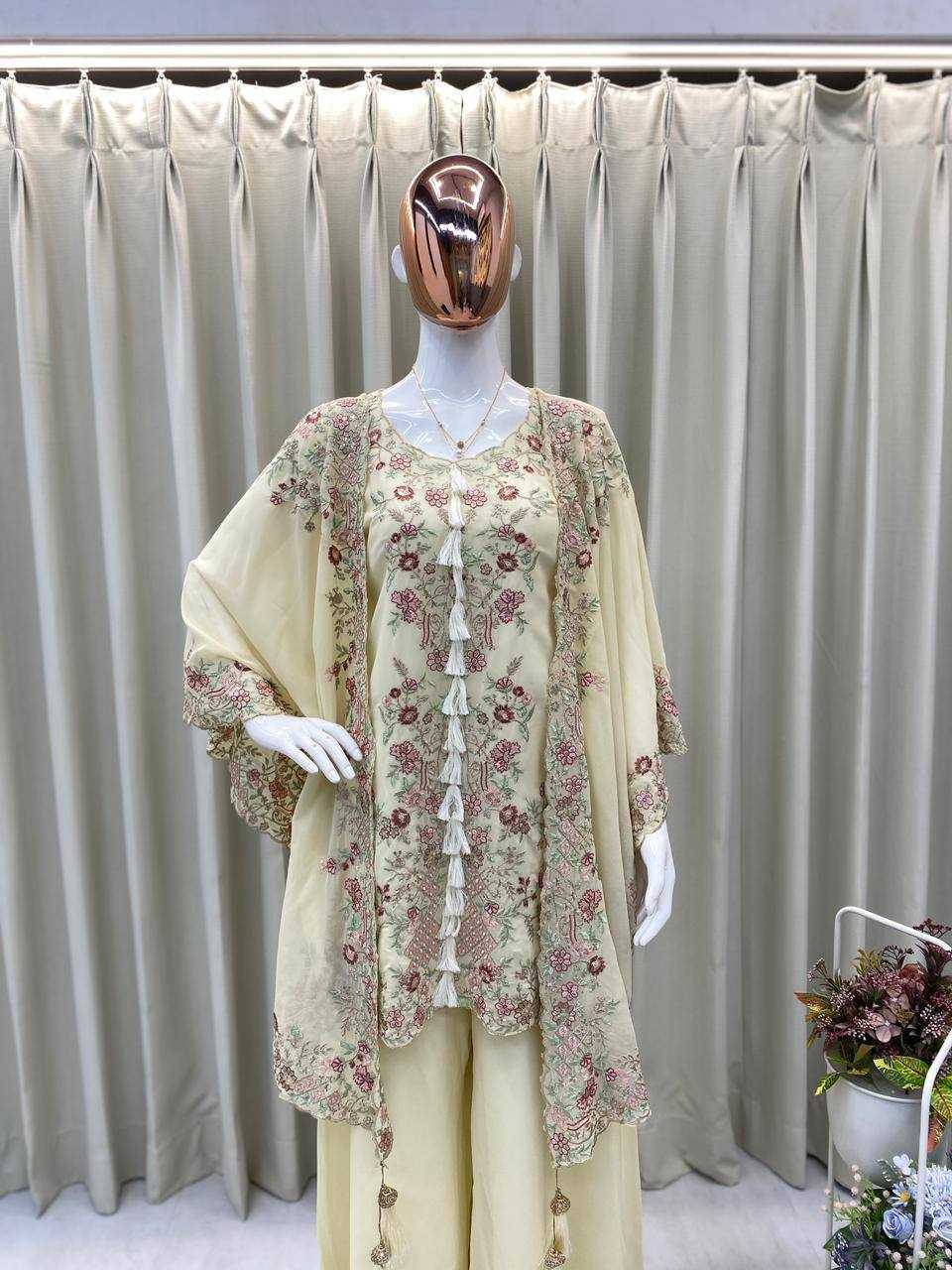 YNF Wholesale Faux Georgette Embroidery Suits KESH514 406 | Surat Manufacturer