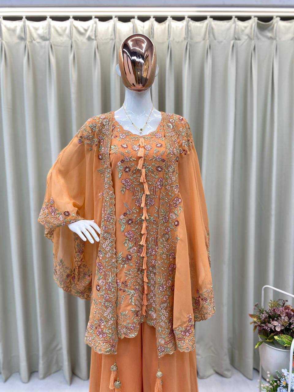 YNF Wholesale Faux Georgette Embroidery Suits KESH514 406 | Surat Manufacturer