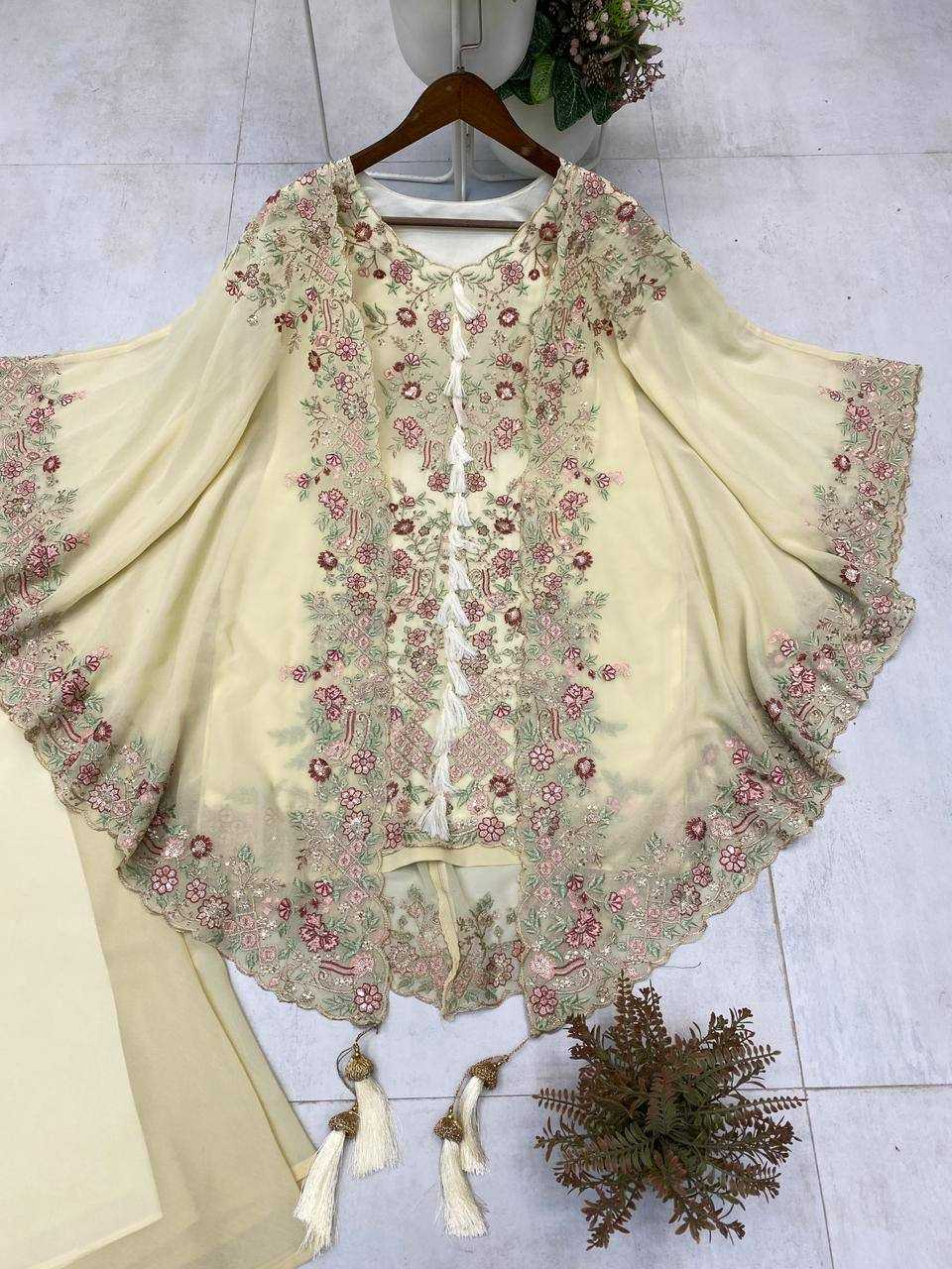 YNF Wholesale Faux Georgette Embroidery Suits KESH514 406 | Surat Manufacturer