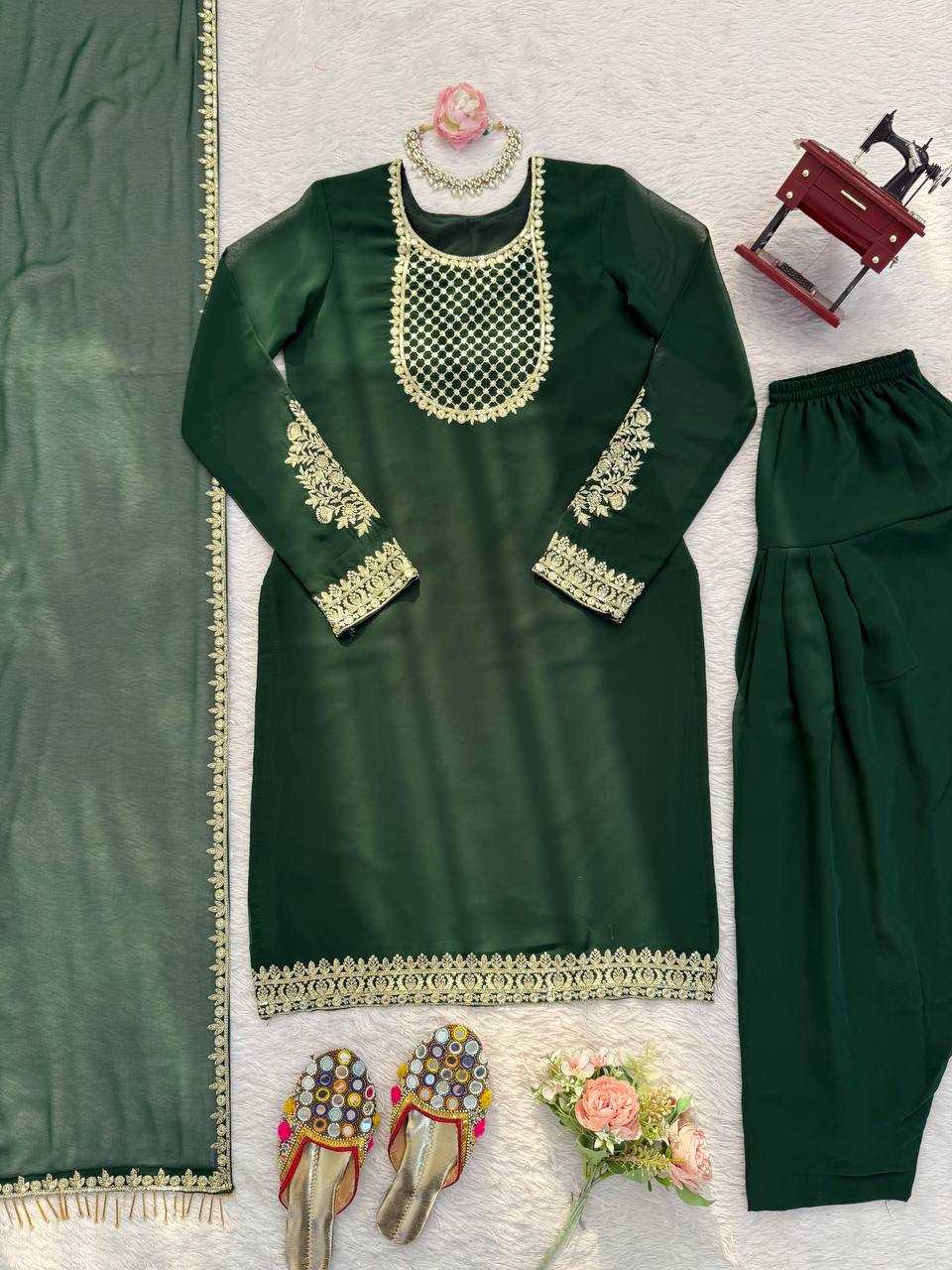 YNF Wholesale Faux Georgette Patiala Suits RIN162 5978 | Surat Manufacturer