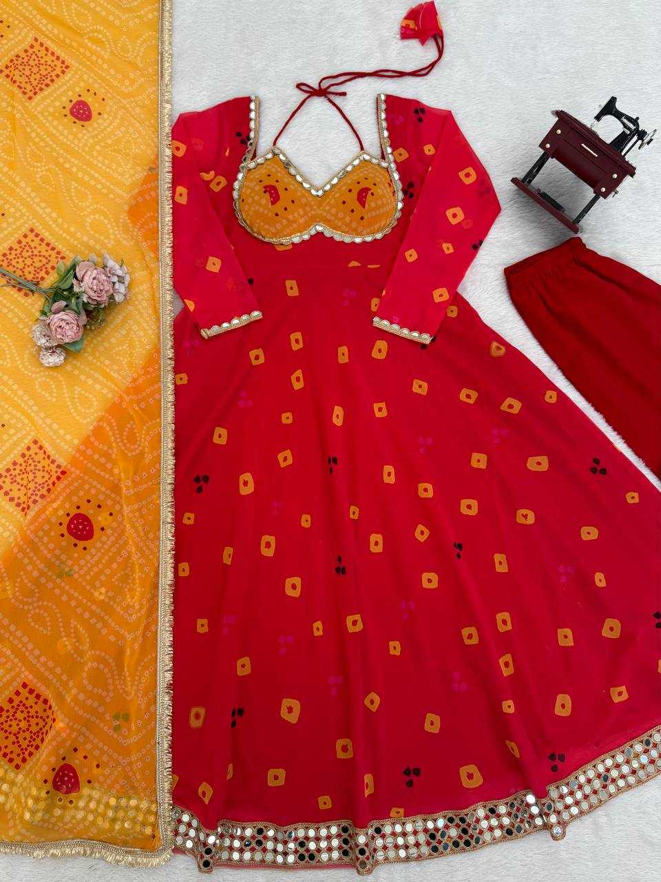 YNF Wholesale Faux Georgette Printed Suits RIN162 5984 | Surat Manufacturer