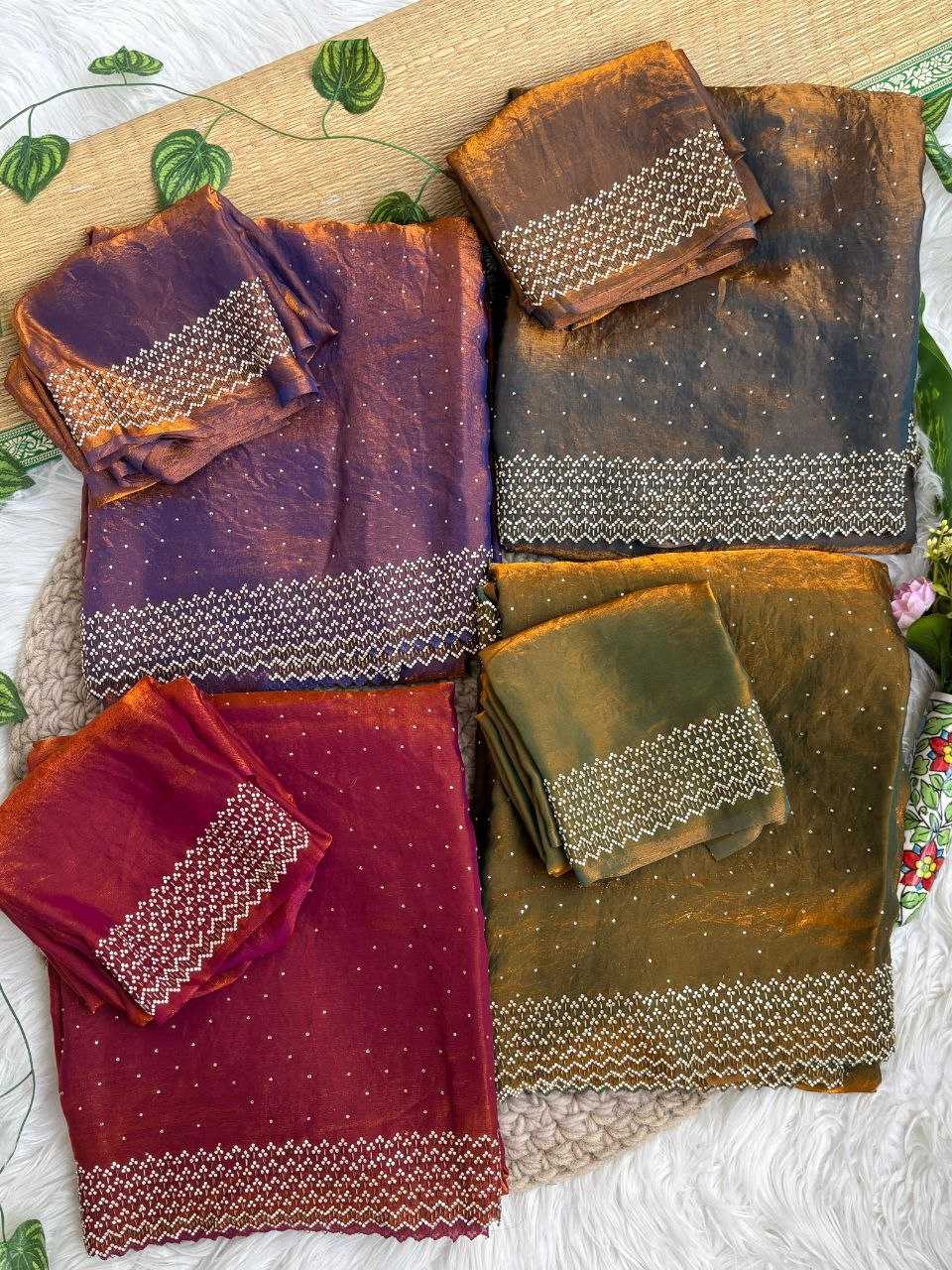 YNF Wholesale FENDY Embroidered Sarees KESH589 Rihana | Surat Manufacturer
