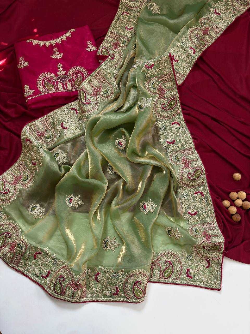 YNF Wholesale FENDY Embroidered Sarees KESH568 | Surat Manufacturer