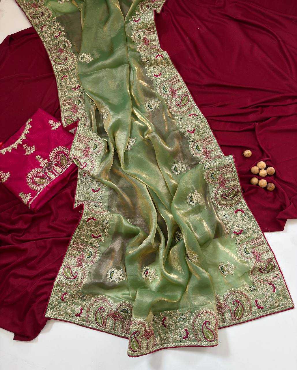 YNF Wholesale FENDY Embroidered Sarees KESH568 | Surat Manufacturer