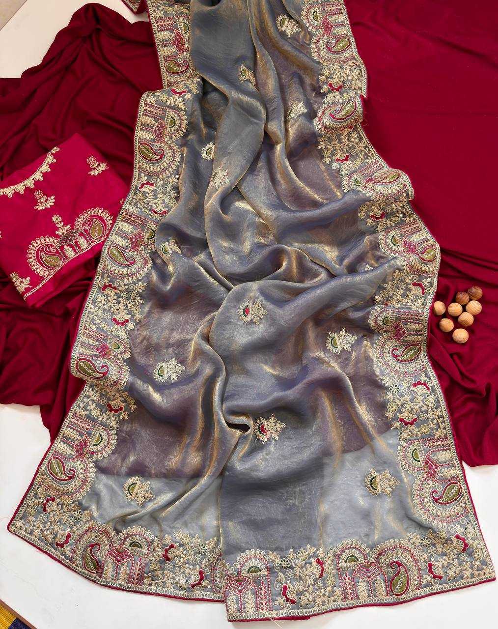 YNF Wholesale FENDY Embroidered Sarees KESH568 | Surat Manufacturer