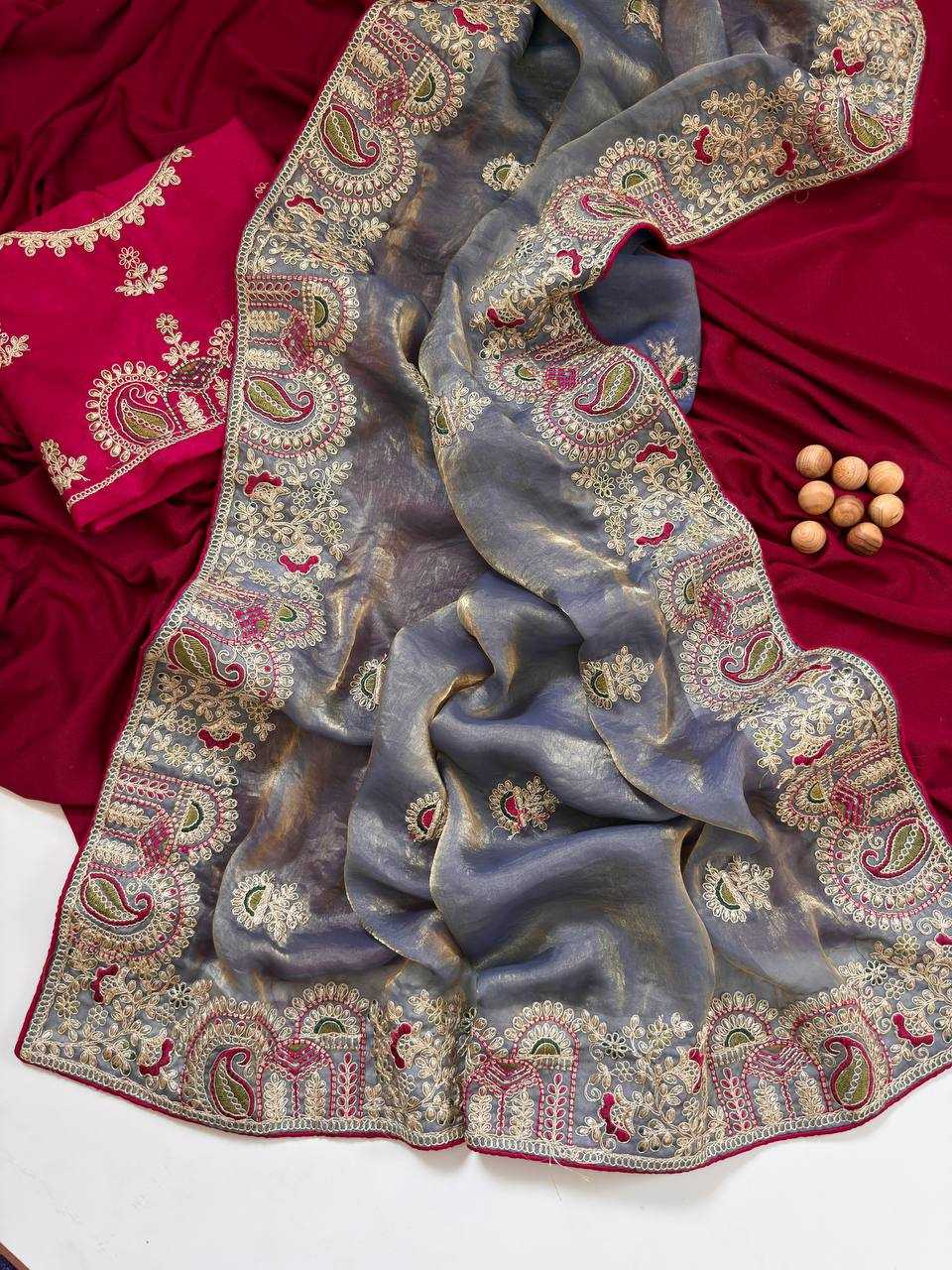 YNF Wholesale FENDY Embroidered Sarees KESH568 | Surat Manufacturer